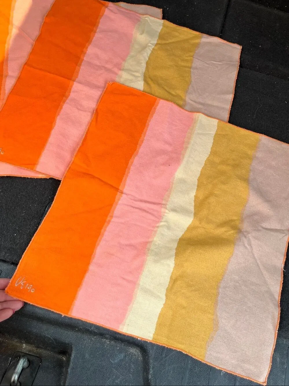 VTG 70s Vera Neumann Abstract Stripe Napkins Set of 4 NWOT Mid Century Modern